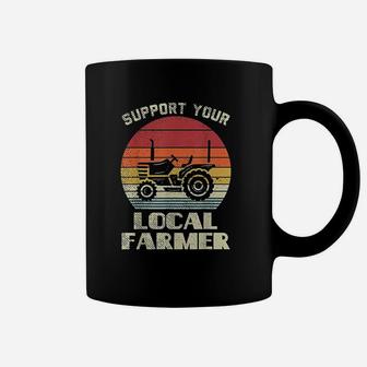 Support Farmer Local Tractor Retro Farming Truck Farmer Coffee Mug - Thegiftio UK