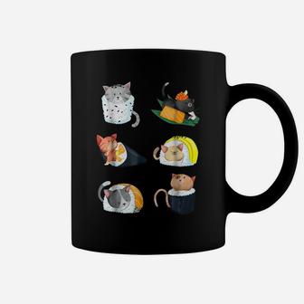 Sushi Cat Lover Nigiri Hand Roll Cute Gift Tee Coffee Mug | Crazezy AU