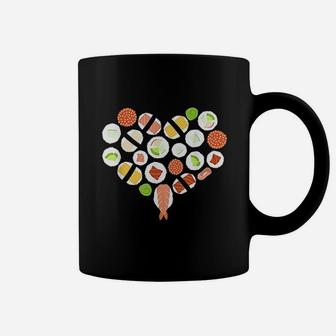Sushi Heart I Love Sushi Design Coffee Mug - Thegiftio