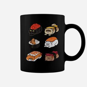 Sushi Persian Cat For Cat Lovers Coffee Mug | Crazezy AU
