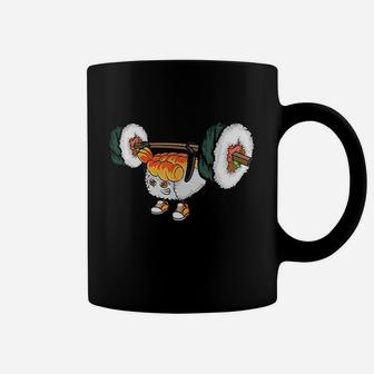 Sushi Weight Lifting Japanese Food Coffee Mug - Thegiftio