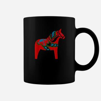 Swedish Dala Horse Sweden Red Dalecarlian Horse Design Coffee Mug - Thegiftio