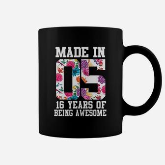 Sweet Sixteen Birthday Made In 2005 Coffee Mug | Crazezy AU