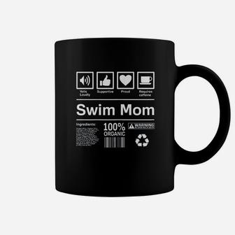 Swim Mom Contents Coffee Mug | Crazezy CA