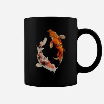 Swimming Japanese Carp Koi Fish Coffee Mug | Crazezy