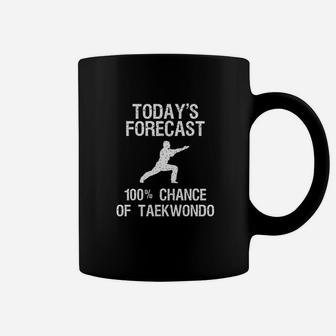 Taekwondo Self Defense Funny Todays Forecast Coffee Mug - Thegiftio UK