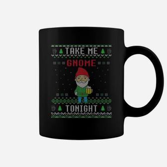 Take Me Gnome Tonight Ugly Christmas Sweater Style Coffee Mug | Crazezy UK