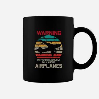 Talk About Airplanes Pilot And Aviation Coffee Mug | Crazezy