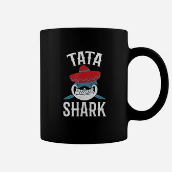 Tata Shark Funny Spanish Daddy Gift Coffee Mug | Crazezy