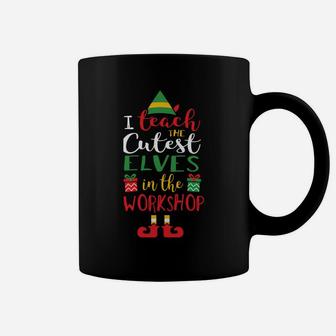 Teacher Christmas I Teach Cutest Elves Coffee Mug | Crazezy