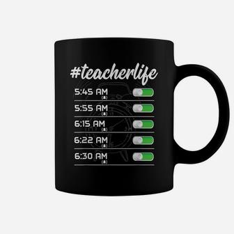 Teacher Life Alarm Clock World Reading Appreciation Day Gift Coffee Mug | Crazezy CA