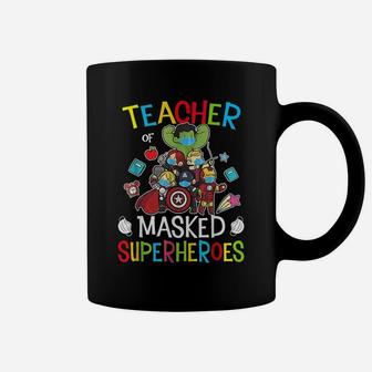 Teacher Masked Superheroes Coffee Mug | Crazezy DE