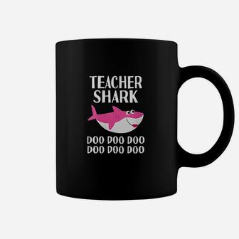 Teacher Shark Doo Women Teacher Appreciation Gift Last Day Coffee Mug | Crazezy AU