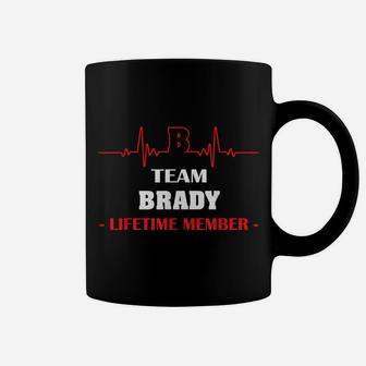 Team Brady Lifetime Member Blood Completely Family Coffee Mug | Crazezy