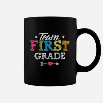 Team First Grade Teacher Student Back To School Kids Coffee Mug | Crazezy UK