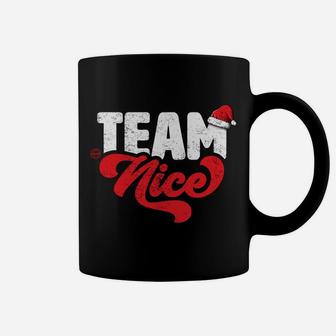 Team Nice - Funny Couple Matching Outfit Christmas Party Coffee Mug | Crazezy DE