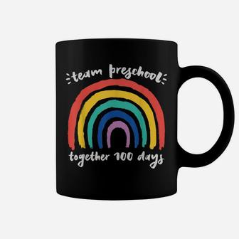 Team Preschool Together 100 Days Rainbow Teacher Student Coffee Mug | Crazezy