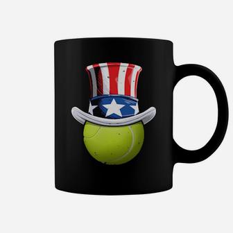 Tennis Ball 4Th Of July Uncle Sam American Flag Coffee Mug - Monsterry
