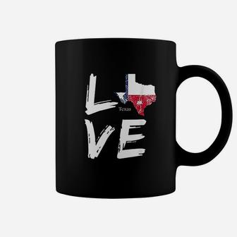 Texas Tx Graphic Souvenir Love Distressed State Coffee Mug - Thegiftio UK