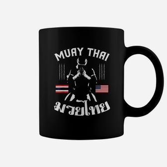 Thailand American Flag Muay Thai Coffee Mug - Thegiftio UK