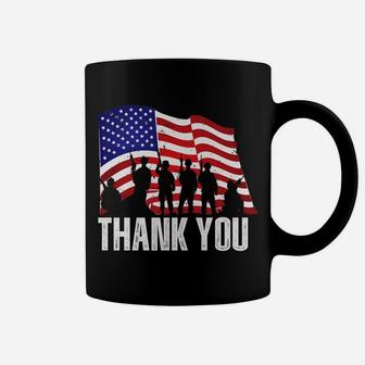 Thank You | American Flag Veterans Day Patriotic Gear Coffee Mug | Crazezy AU