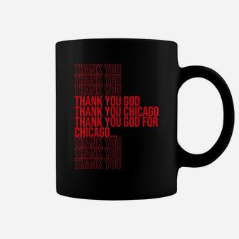 Thank You Thank You God For Chicago Grocery Bag Coffee Mug | Crazezy