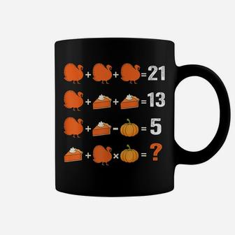 Thanksgiving Math Teacher Shirt Women Men Turkey Day Kids Coffee Mug | Crazezy