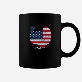 Thanksgiving Turkey American Flag Usa Holiday Gift Coffee Mug - Thegiftio UK