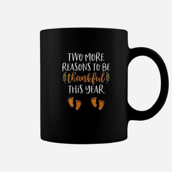 Thanksgiving Twin Announcement Baby Reveal Coffee Mug | Crazezy AU