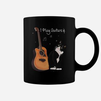That's What I Do I Pet Cats Play Guitars & I Know Things Coffee Mug | Crazezy AU