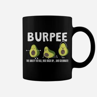 The Ability To Fall, Burpee Avocado Weightlifting Coffee Mug | Crazezy CA