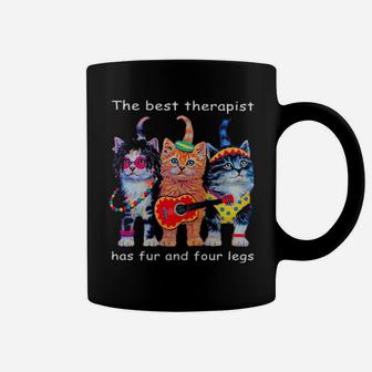 The Best Therapist Has Fur And Four Legs Kittens Coffee Mug - Monsterry DE