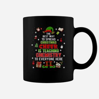 The Best Way To Spread Christmas Cheer Is Teaching Chemistry Coffee Mug | Crazezy CA