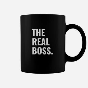 The Boss The Real Boss Funny Matching Coffee Mug | Crazezy UK