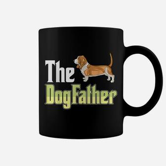 The Dogfather Basset Hound Funny Dog Owner Father’ Day Coffee Mug | Crazezy AU