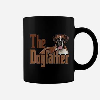 The Dogfather Cute Boxer Dog Apron Dog Dad Kitchen Baking Coffee Mug | Crazezy DE