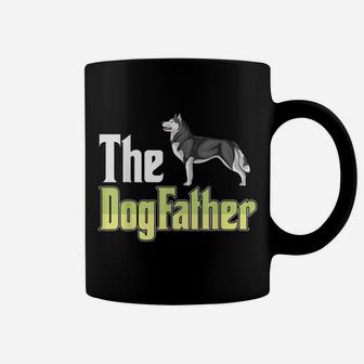 The Dogfather Husky Funny Dog Owner Father’ Day Coffee Mug | Crazezy