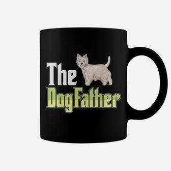 The Dogfather West Highland White Terrier Funny Dog Owner Coffee Mug | Crazezy