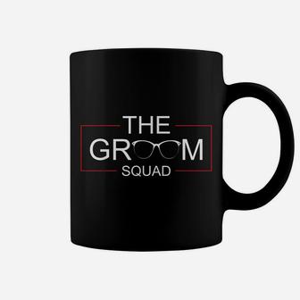 The Groom Squad Bachelor Party Wedding Sunglasses Groomsmen Coffee Mug | Crazezy