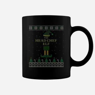 The Head Chef Elf Matching Family Ugly Christmas Sweater Coffee Mug | Crazezy