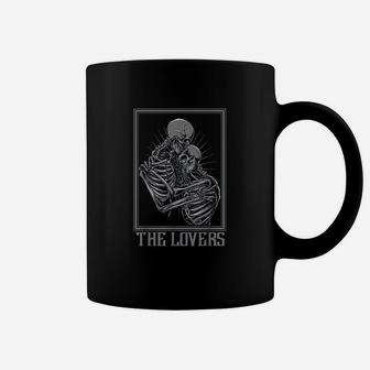 The Lovers Skeleton Tarot Card Gothic Coffee Mug | Crazezy UK