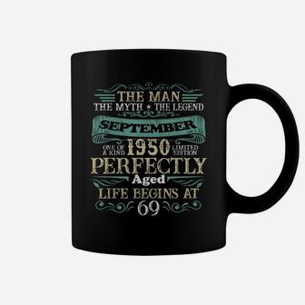 The Man Myth Legend September 1950 69Th Birthday Coffee Mug | Crazezy