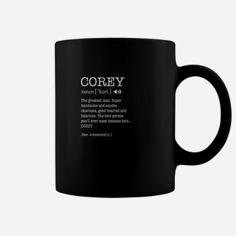 The Name Is Corey Funny Gift Definition Coffee Mug - Thegiftio UK