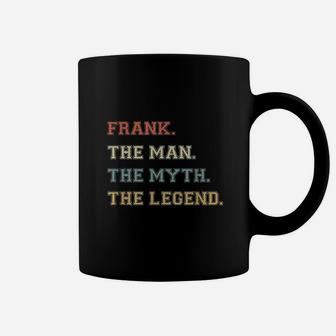 The Name Is Frank The Man Myth And Legend Varsity Style Coffee Mug | Crazezy CA