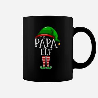 The Papa Elf Family Matching Group Christmas Gift Grandpa Sweatshirt Coffee Mug | Crazezy
