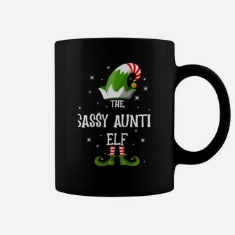The Sassy Auntie Elf Family Matching Group Christmas Coffee Mug | Crazezy AU