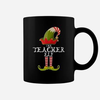 The Teacher Elf Funny Christmas Gift Matching Family Group Coffee Mug | Crazezy UK
