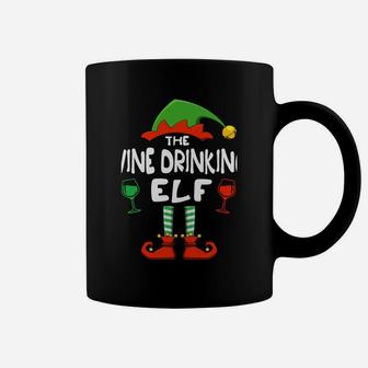 The Wine Drinking Elf Funny Matching Family Christmas Sweatshirt Coffee Mug | Crazezy CA