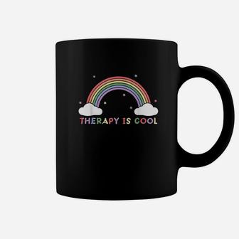 Therapy Is Cool Self Care Mental Health Awareness Gift Women Coffee Mug | Crazezy