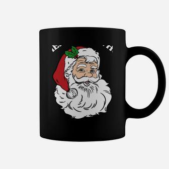 There's Some Hos In This House Funny Christmas Santa Claus Sweatshirt Coffee Mug | Crazezy UK